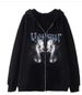 2022 Dark Skull Skeleton Unisex Hoodie Gothic Couple Harajuku Oversized Zipper Sweatshirt_viptrois.com