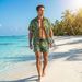 Plus Size Men's 3D Printed Loose Shirt Summer Beach Style Popular Short Set Casual Clothing_viptrois.com
