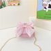 Cute Little Girl Children's Bag Fashionable New Bow Flower Shoulder Messenger Bag Chain Coin Purse_viptrois.com