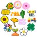 New Cute Little Fresh Flowers Sunflower Shoes Flower Shoe Buckle Small Daisy Shoes Accessories Accessories_viptrois.com