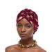 Women's Scarves New Fashion All Match Feather Hot Stamping Baotou Hat Indian Hat Chemotherapy Hat To Cover Gray Hair Muslim Hat_viptrois.com
