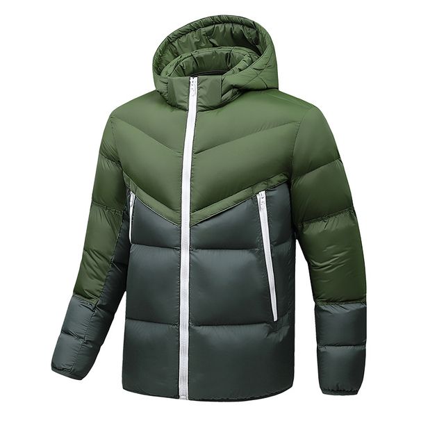 Men's Clothing Large Size Cotton Coat Winter Jacket Cotton Jacket Autumn And Winter Hooded Short Down Cotton Coat_viptrois.com