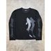 Y2k Goth Punk Graphic Long Sleeve Sweatshirt | Dark Aesthetic Streetwear Pullover With 3d Print Comfortable Oversized Fit_viptrois.com