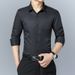 Pulse Pulse Spring And Autumn Long Sleeve Slim Fit Men's Korean Style Youth Solid Color Shirt Wholesale Cardigan_viptrois.com