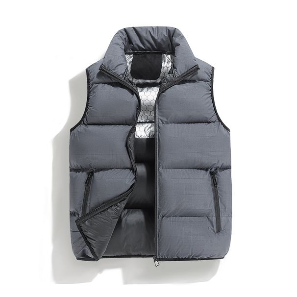 Men's Lightweight Graphene Cotton Vest, Slim Fit Winter Warm Sleeveless Jacket For Casual & Outdoor_viptrois.com