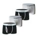 Pulse Men's Boxer Briefs Ribbed Cotton Simple White European Pure Large Size Underwear Cross-Border High Elasticity In Stock_viptrois.com