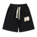 Men's Clothing Waffle Casual Shorts Men's Straight Loose Versatile Wide Leg Sports Five Point Shorts_viptrois.com
