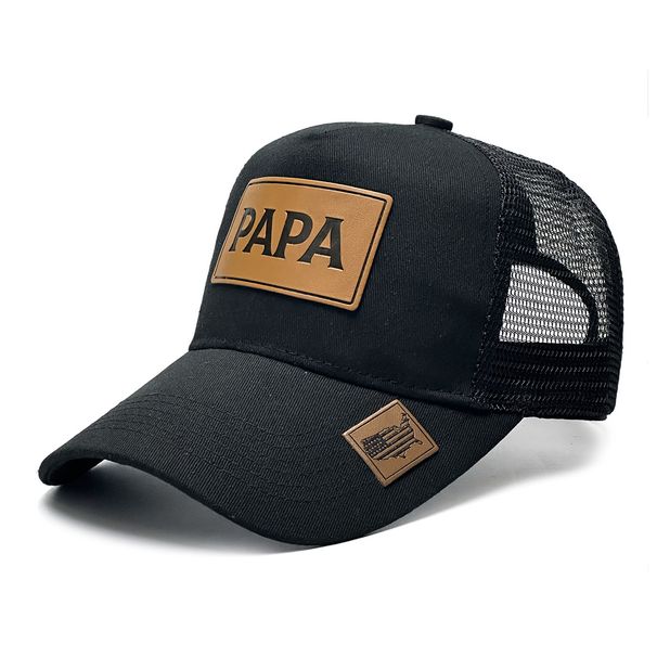 Unisex Stylish adventure series with PAPA lettering on leather label, suitable for fishing and wearing_viptrois.com