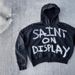 Men's Clothing Rock Letter Print Hoodie Loose Unisex Retror Sweater Jacket Top American Gothic_viptrois.com