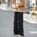 Men's Style Multi Pocket Cargo Pants Loose Straight Leg Casual Hip Hop Retro Design Autumn Trendy Bottoms_viptrois.com