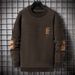 Loom New Men's Thickened Fleece Sweater Knitted Warm Sweatshirt For Young Men Autumn Winter Fashion Round Neck Long Sleeve_viptrois.com