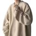 New trendy and cool solid color casual sweater for men, autumn and winter round neck pullover for teenagers, knitted sweater, trendy and long_viptrois.com