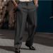 Men's Formal Slanted Pocket Straight-leg Solid Color Comfortable Breathable Outdoor Daily Casual Fashion Trousers_viptrois.com