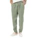 Men's Clothing Men's Linen Beach Pants Drawstring Elastic Waist Solid Color Comfortable Breathable Casual Everyday Trousers_viptrois.com