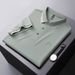Men's Clothing Short Sleeved Polo Shirt Business Casual Lapel T Shirt_viptrois.com