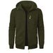 New Men's Sports Fitness Casual Jacquard Sweater Cardigan Hooded Jacket Knitted Cardigan_viptrois.com