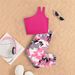 Kids’ Clothing Girls Fashion Sports Vest Camouflage Trousers Suit Casual Sports Suit_viptrois.com