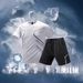 Men's Clothing Sports Suit Men's Quick Drying Clothes Ice Silk T Shirt Short Sleeved Running Summer Jersey Fitness Clothes New Badminton Clothes_viptrois.com