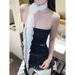 2025 Korean Style Polka Dot Tie Hair Band High-end Feel Women's Scarf Autumn Winter Thin Neck Warmer Long Strip_viptrois.com