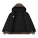 Reversible Hooded Winter Coat For Men - Thickened Fleece Lined Jacket, Streetwear Fashion, Retro Style, Letter Print, Oversized Fit (L-4XL)_viptrois.com