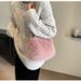 Women's Bags Autumn And Winter Fox Fur Fashionable Hand Held Evening Bag Temperament Plush Bag Shoulder Crossbody Women's Bag_viptrois.com