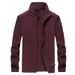 Men's Clothing Men's Fleece Jacket Autumn And Winter Plus Velvet Warm Polar Fleece Top Men's Outdoor Warm Stand Collar Casual Jacket Women_viptrois.com