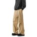 American Casual Pure Cotton Versatile Cargo For Men Spring Summer Straight Wide Leg Trendy Brand Draped Long Pants 2025_viptrois.com