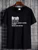 Bruh Funny Saying Sarcastic Novelty Letter Graphic Large Capacity Backpack Print Backpacks Unisex Versatile Fashion Stylish Designer Clothes_viptrois.com