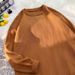 Men’s Casual Pullover Sweater – Soft Anti-Pilling Acrylic Knit (White/Brown/Red/Gray/Black, M-3XL)_viptrois.com