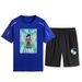 Men's Genshin Quick-Drying Sports Suit Men's Short-Sleeved T-Shirt Shorts _viptrois.com