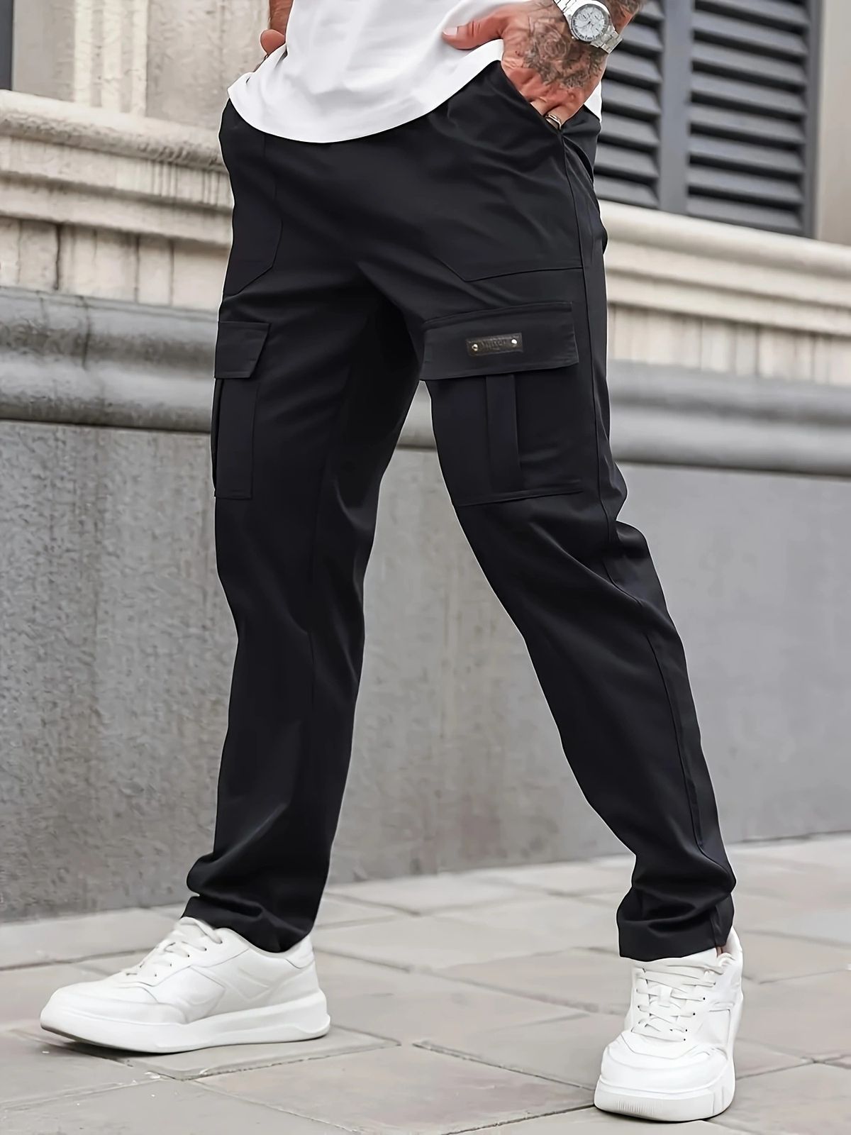 Men's Clothing Overalls Leggings Style Large Size Multi Pocket Casual Overalls Long Pants_viptrois.com