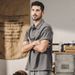Men's Clothing Retro Heavy Short Sleeved Shirt Trendy Loose Lapel T Shirt_viptrois.com