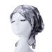 Korean Velvet Turban Hat – Floral Tie-Dye Chemo Cap (Breathable Two-Tail Design For Women)_viptrois.com