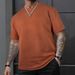 Men's T Shirts Men's Summer Versatile Trendy Brand American Loose Round Neck Short Sleeved Tops Bottoming Shirt_viptrois.com