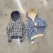 Europe, America 2026 Autumn And Winter New Fashion Trend Hooded Long-sleeved Plaid Sweater Jacket On Both Sides_viptrois.com