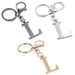 Hot Selling 26 Letter Key Chain Stainless Steel Initials Key Chain Ladies Bag Pendant_viptrois.com