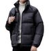Men's Clothing Thickened Down Jackets, Versatile Men's Down Jackets, Stand Up Collars_viptrois.com