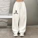 "Women's Stylish Jazz Sweatpants - Loose Fit Hip Hop Streetwear Straight Leg Joggers With Drawstring"_viptrois.com