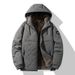 Medium And Long Hooded Jacket, Cotton-padded Jacket, Warm Cotton-padded Thickened Cotton-padded Jacket, Fashionable Cotton-padded Jacket._viptrois.com
