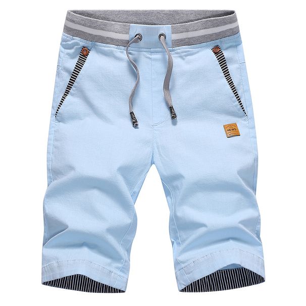 Men's Pure Cotton Youth Trendy Fashion Versatile Loose Breathable Casual Pants Korean Street Style Spo Five-Point_viptrois.com