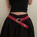 Instagram style American millennial spicy girl crocodile pattern red be, simple luxurious, casual and versatile Y2K_viptrois.com