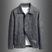 Men's Clothing Autumn New Suede Jacket Men's Autumn American Retro Shirt Coat Trendy Lapel Men's Leather Jacket_viptrois.com