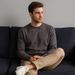 Men's Casual Crewneck Sweater – Soft Wool-Blend Knit Pullover (White/Black/Brown/Beige/Camel) – M To 4xl_viptrois.com