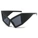 Men's Sunglasses Y2k Sunglasses Uv400 Retro Men And Women The Same Style Silver Sci Fi Futuristic Large Frame_viptrois.com