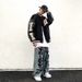 Men's Casual Streetwear Baseball Jacket - Hip Hop Loose Fit Stand Collar Bomber Coat For Teens & Young Adults (Green, Black, Purple)_viptrois.com
