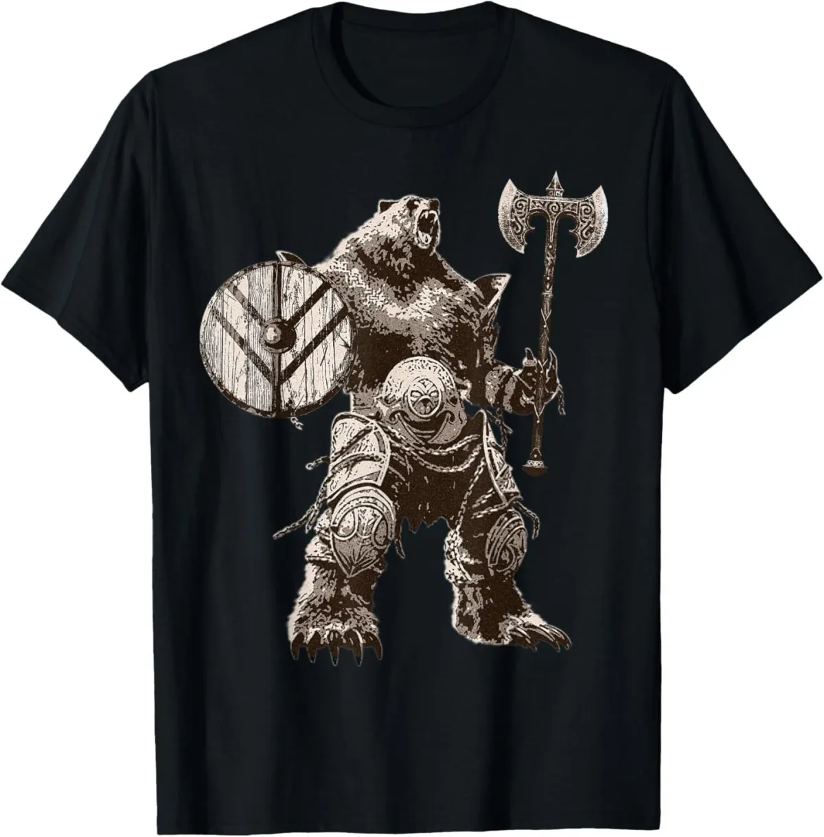 Viking Bear Warrior Odin Berserker Vikings Myths T-Shirt Mens Womens Tees Top_viptrois.com
