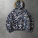 Men's Camouflage Print Fleece Hoodie With Large Fur Coller - Retro Streetwear Pullover With Letter Graphic, Loose Fit Winter Warm Jacket_viptrois.com