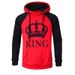 Men's Clothing autumn and winter new hooded pullover color matching couple sweatshirt_viptrois.com