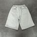 Men's Clothing Trendy Embroidered Double Waist Shorts High Street Design Shorts Loose Versatile Shorts_viptrois.com