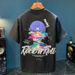 Men's Clothing Short Sleeved Ins Pure Cotton Tops Summer Men's Printed T Shirts Trendy Men And Women All Match Round Neck T Shirt Men_viptrois.com
